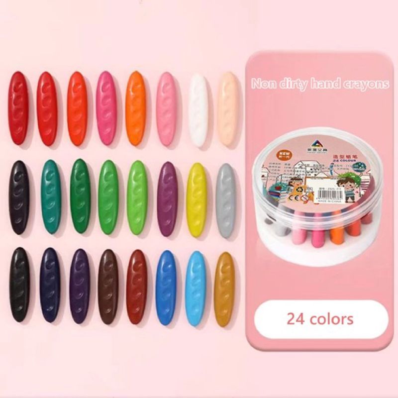 Comprar Set 24 Crayones Cera No Toxicos Lavables en Electroshopy - Ángulo 2